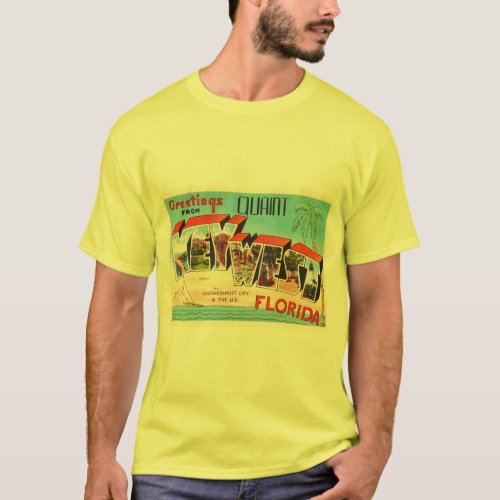 Key West Florida FL Old Vintage Travel Souvenir T_Shirt