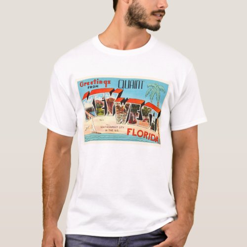 Key West Florida FL Old Vintage Travel Souvenir T_Shirt