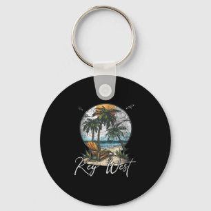 Key West Florida Fl Palm Trees Keychain