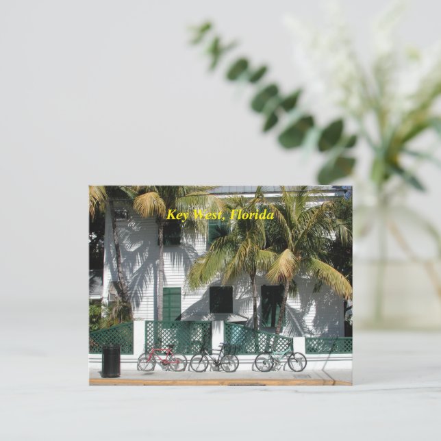 Key West Florida  Holiday Postcard (Standing Front)
