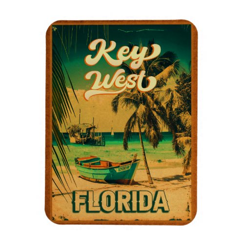 key west Florida Island Vacation Souvenirs Vintage Magnet