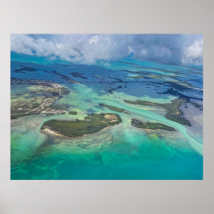 Key West Florida Islands From The Sky Poster