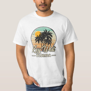 Key West Florida Keys Retro 70s Beach Vacation T-Shirt