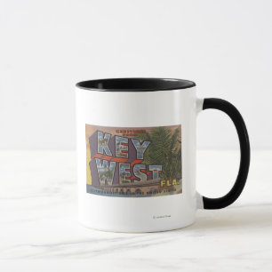 Key West, Florida - Large Letter Scenes Mug