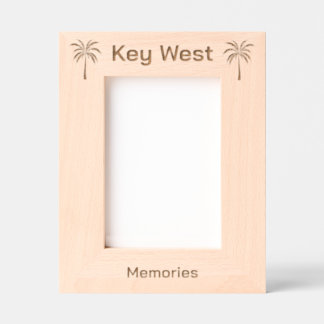 Key West Florida Laser Engraved frame