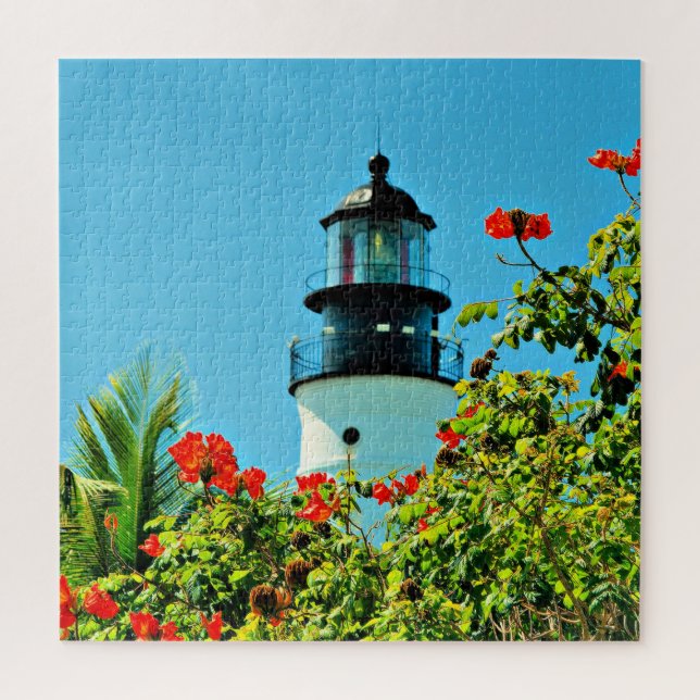 Key West, Florida Lighthouse Throw Pillow Jigsaw Puzzle (Vertical)