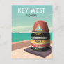Key West Florida Mile Zero Vintage Travel Postcard