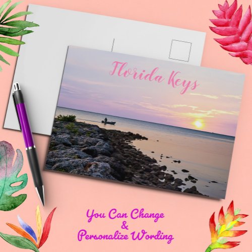 Key West Florida Ocean at Sunset Postcard
