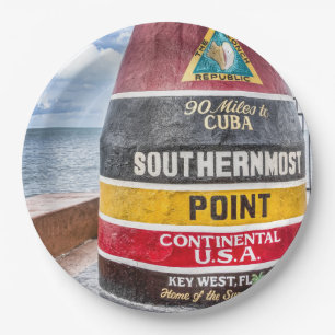 Key West Florida Paper Plates