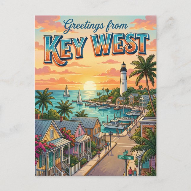 Key West, Florida Postcard (Front)