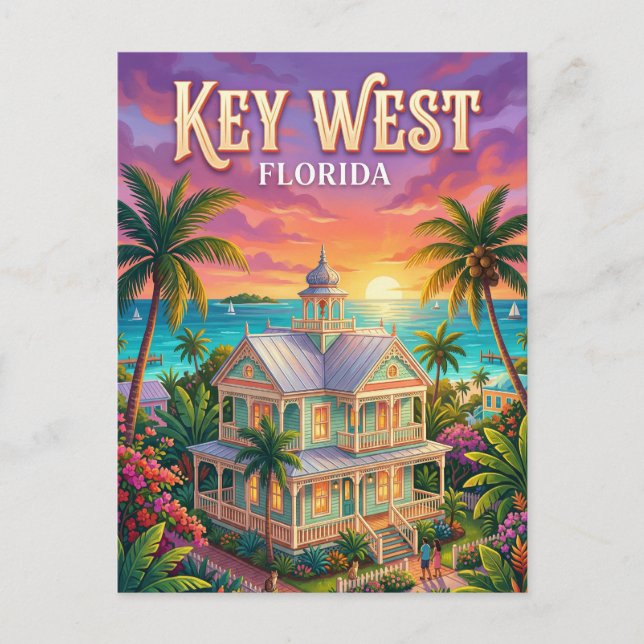 Key West Florida Postcard (Front)