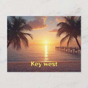 Key west florida postcard