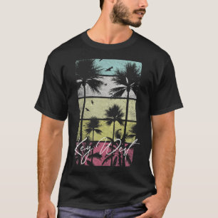 Key West Florida Retro Vintage Beach Surf Surfing T-Shirt