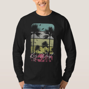 Key West Florida Retro Vintage Beach Surf Surfing T-Shirt