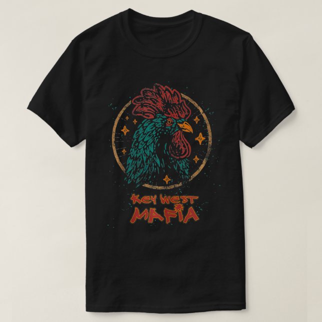 Key West, Florida  Rooster  T-Shirt (Design Front)