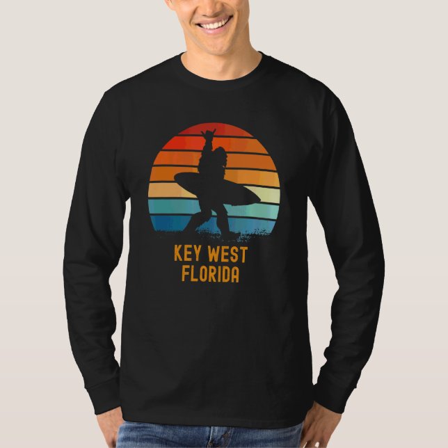 Key West  Florida Sasquatch Souvenir T-Shirt (Front)