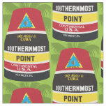 Key West Florida Southernmost Point Bright Fabric