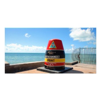 Key West  Florida Southernmost Point Landmark Card by paul68 at Zazzle