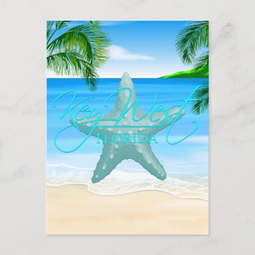 Key West Florida Starfish Postcard