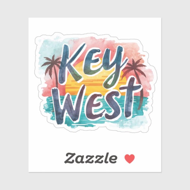Key West Florida Sticker (Sheet)
