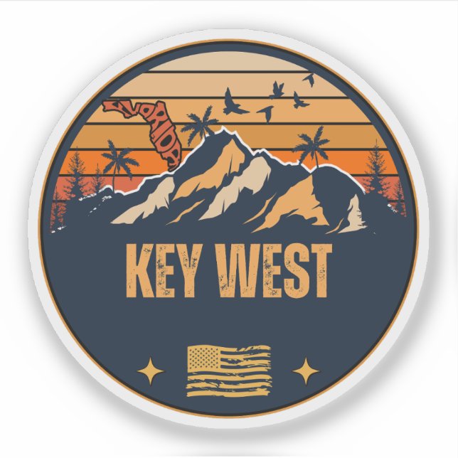 Key West, Florida  Sticker (Front)
