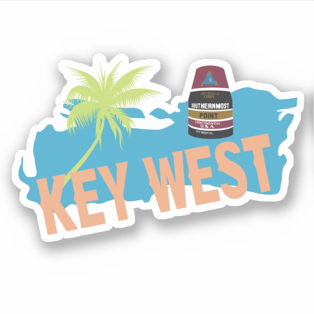 Key West Florida Sticker (Front)