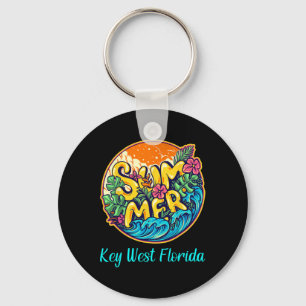 Key West Florida Summer Sea Vacation Beaches Sun S Keychain
