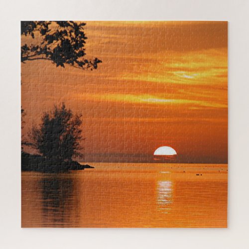 Key West Florida sunset beautiful photograph Jigsaw Puzzle