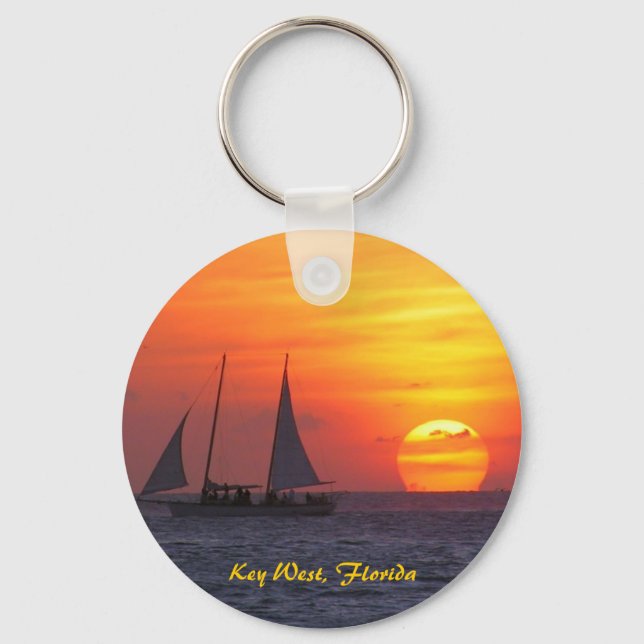 Key West, Florida Sunset Keychain (Front)