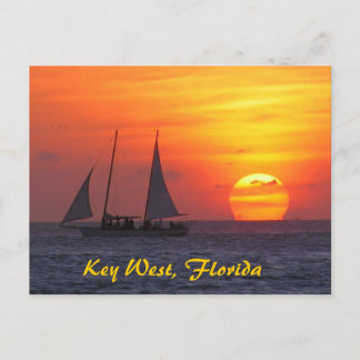 Key West, Florida Sunset Postcard