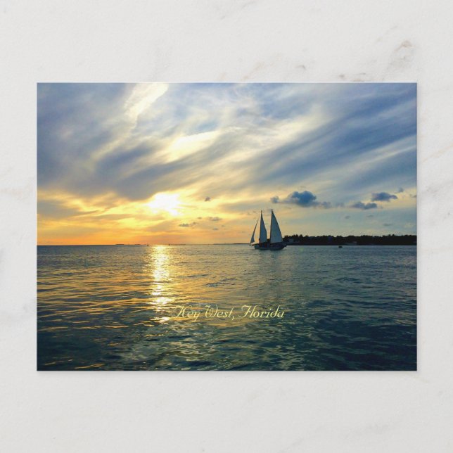 Key West, Florida Sunset  Postcard (Front)
