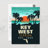 Vintage Postcard The Western Union In Sunset Of Key West Florida United  States