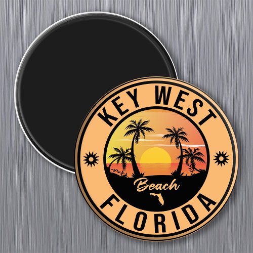 key west Florida Sunset Vacation Souvenirs Magnet