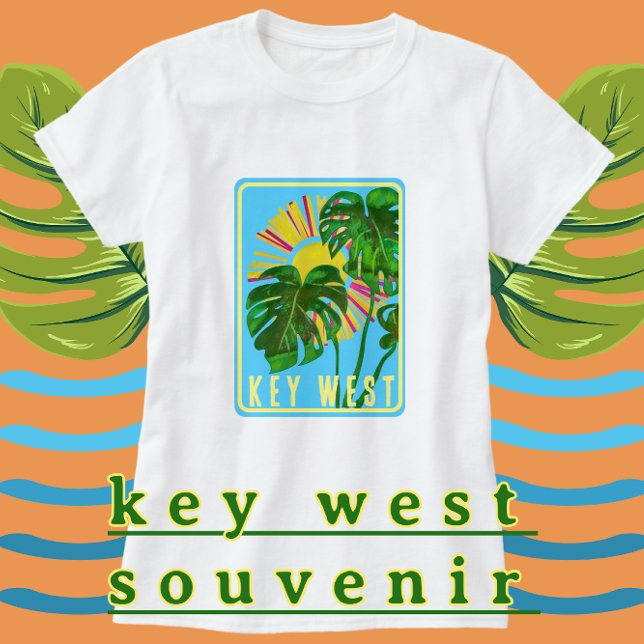 Key West Florida Sunshine Tropical Vacation T-Shirt (Bright fun Key West, Florida shirt.)