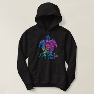 Key West Florida Tie Dye Sea Turtle Vacation 2022 Hoodie