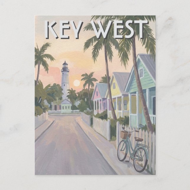 Key West Florida Travel Postcard (Front)