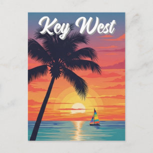 Key West Florida Travel Postcard