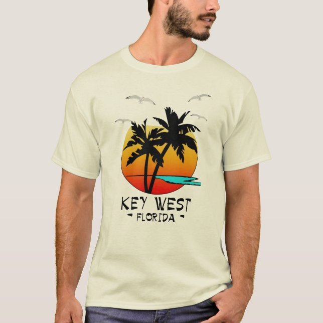 KEY WEST FLORIDA TROPICAL DESTINATION T-Shirt (Front)