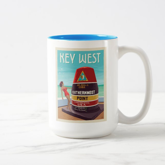 Key West | Florida Two-Tone Coffee Mug (Right)