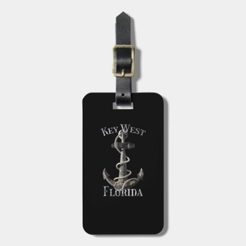 Key West Florida Vacation Nautical Anchor Sailing Luggage Tag