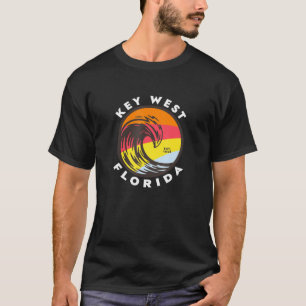 Key West Florida Vacation Souvenir Colorful Ocean T-Shirt