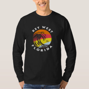 Key West Florida Vacation Souvenir Colorful Ocean T-Shirt