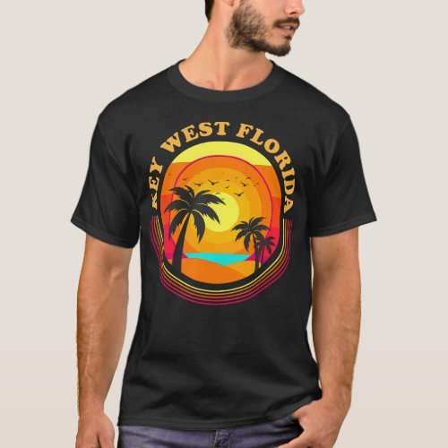Key West Florida Vacation Sunset Key T_Shirt