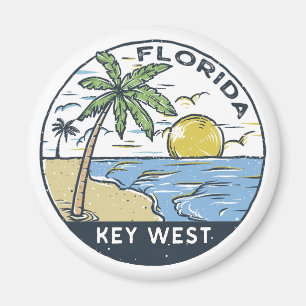 Key West Florida Vintage Emblem Magnet