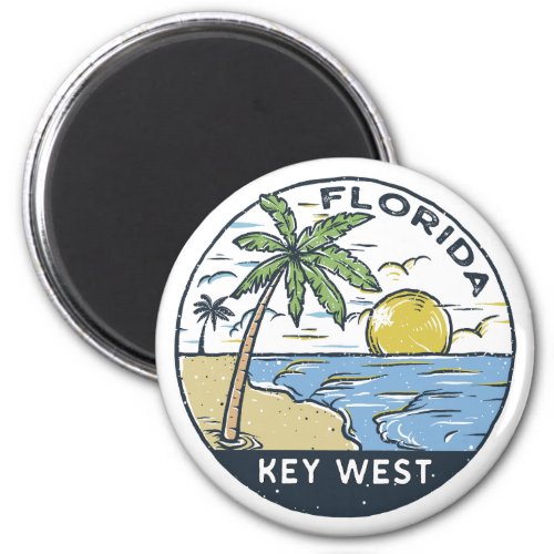 Key West Florida Vintage Emblem Magnet