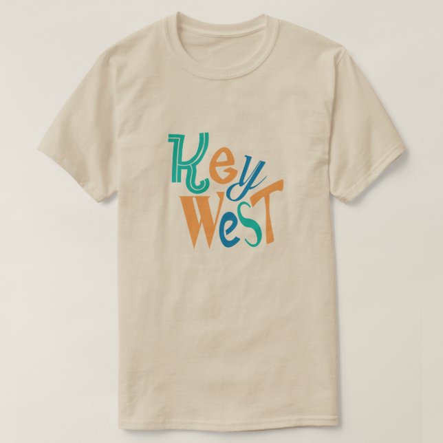 Key West fun typographic design T-Shirt (Design Front)