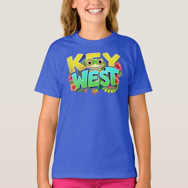 Key West Gecko Florida T-Shirt (Front)