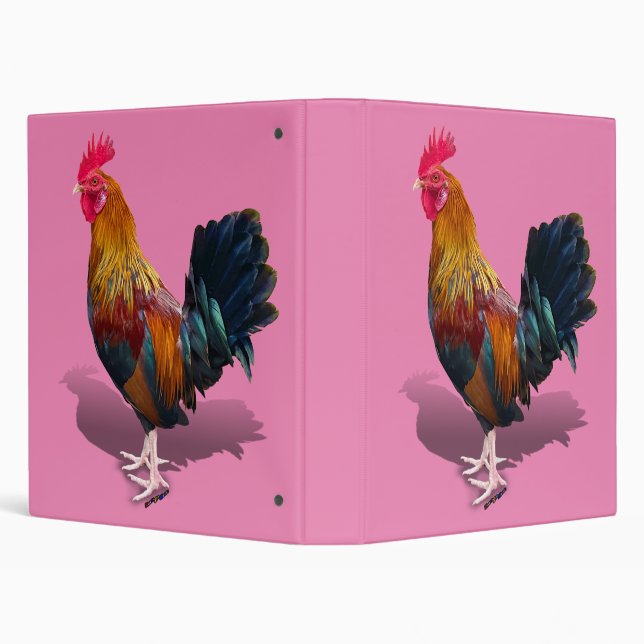Key West - Gypsy Rooster 3 Ring Binder (Background)