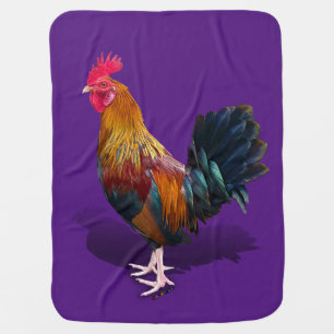 Key West - Gypsy Rooster Baby Blanket