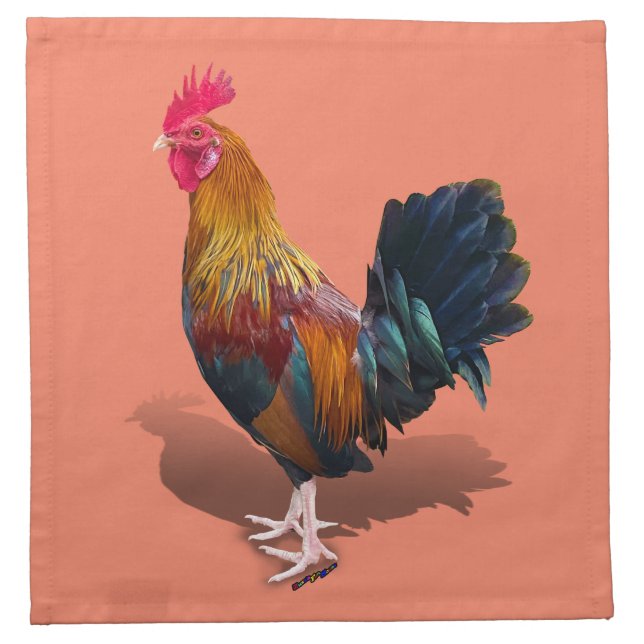Key West - Gypsy Rooster Cloth Napkin (Front)